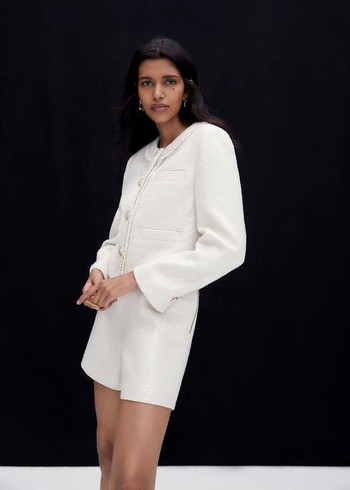 Phase Eight Ripley Sequin Coats White Australia | IZ3548201